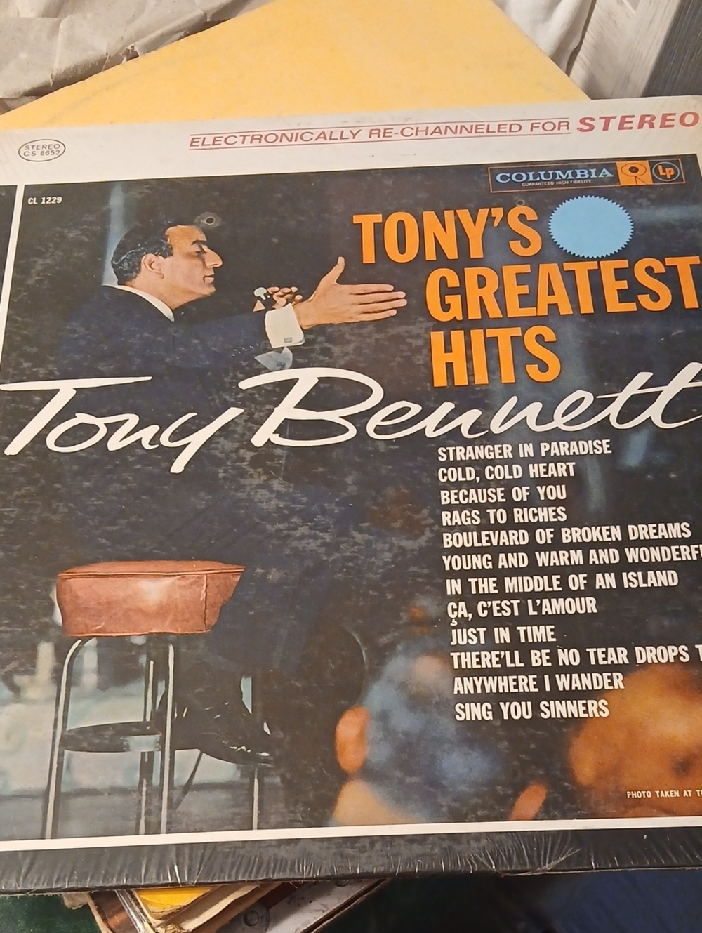 Tony Bennett  Vinyl Album Tony's Greatest Hits Columbia